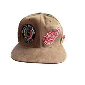 Vintage Zephyr Original Six NHL Hockey Cap Embroidered Patches Adjustable Strap